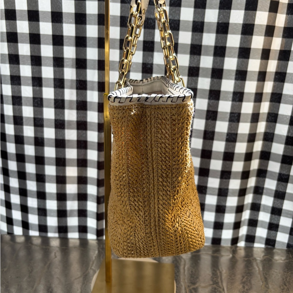 Michael by Michael Kors Rosalie Straw Satchel - Picture 8 of 9